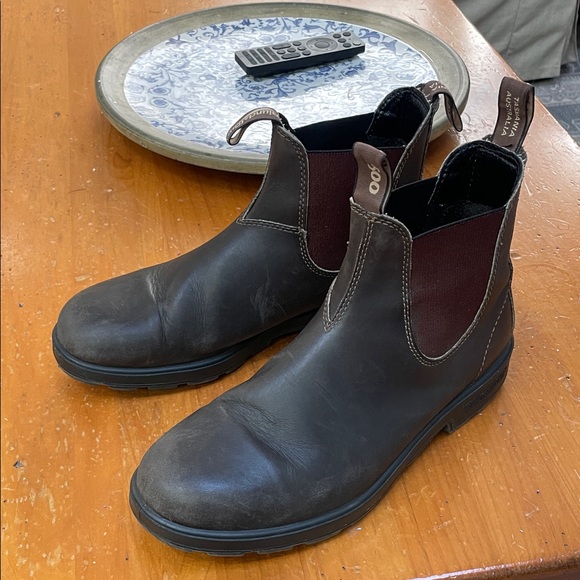 Blundstone Men\'s Originals #500 Stout Brown Leather Chelsea Boots, US 11.5 main image 8